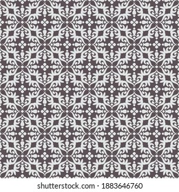 Vector seamless pattern with abstract ornament. Background in ethnic motifs. Universal textile design.