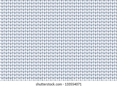 Vector seamless pattern. Abstract ornamental background in form of a knitted fabric with white thread