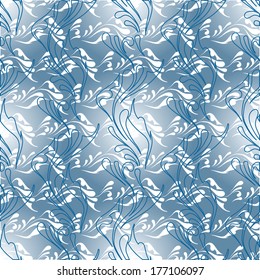 Vector seamless pattern. Abstract pearl drop patterns. Bitmap is available too.