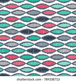 Vector seamless pattern with abstract repeating colorful elements. Abstract background for design.