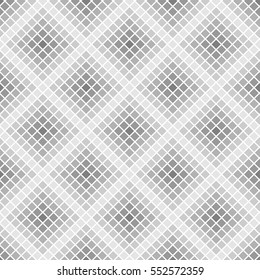 Vector seamless pattern. Abstract rhombuses. Square pixel gradient background.
