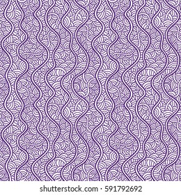 Vector seamless pattern with abstract scale. Graphic ornament with oriental waves. Fish skin texture. 