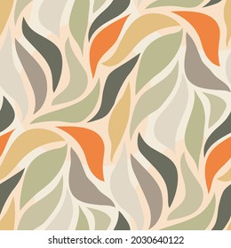 Vector seamless pattern with abstract shapes