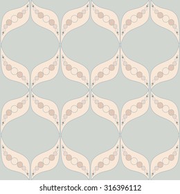 Vector seamless pattern with abstract shapes