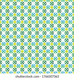 Vector seamless pattern. Abstract simple flower design. Modern minimal illustration perfect for backdrop graphic design, textiles, print, packing, etc.
