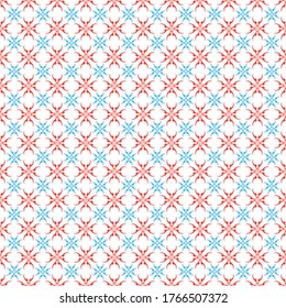 Vector seamless pattern. Abstract simple flower design. Modern minimal illustration perfect for backdrop graphic design, textiles, print, packing, etc.