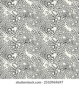 Padrão sem emenda do vetor. Textura manchada abstrata. Manchas naturais monocromáticas. Fundo criativo com manchas fluidas. Design decorativo em azulejo.