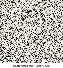 Vector seamless pattern. Abstract spotty texture. Natural monochrome design. Creative background with blots. Decorative organic swatch.