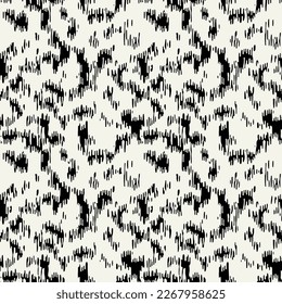 Vector seamless pattern. Abstract spotty texture. Natural monochrome design. Creative background with blots. Decorative organic swatch.