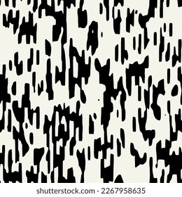 Vector seamless pattern. Abstract spotty texture. Natural monochrome design. Creative background with blots. Decorative organic swatch.