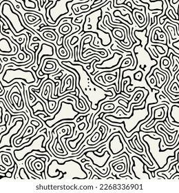 Vector seamless pattern. Abstract spotty texture. Natural monochrome design. Creative background with blots. Decorative organic swatch.