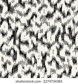 Vector seamless pattern. Abstract spotty texture. Natural monochrome design. Creative background with blots. Decorative organic swatch.