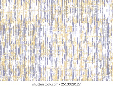 Vector seamless pattern. Abstract spotty texture. Natural monochrome design. Creative diagonal blots on purple, yellow textured background.