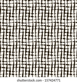 Vector seamless pattern. Abstract stylish background. Repeating monochrome background