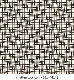 Vector seamless pattern. Abstract stylish background. Repeating monochrome background