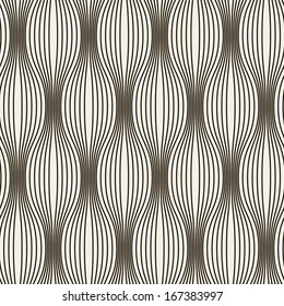 Vector seamless pattern. Abstract stylish background with stylized petals