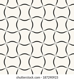 Vector seamless pattern. Abstract stylish background. Repeating monochrome background