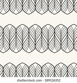 Vector seamless pattern. Abstract stylish background with stylized petals