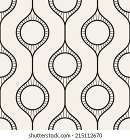 Vector seamless pattern. Abstract stylish background with stylized petals