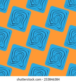 Vector seamless pattern. Abstract stylish background