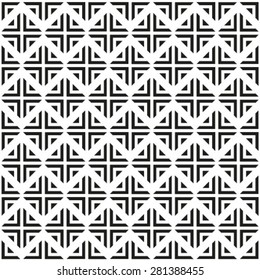 Vector seamless pattern. Abstract stylish background.
