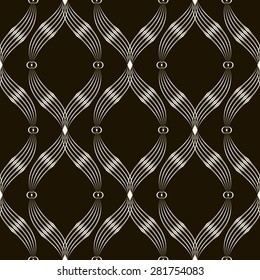 Vector seamless pattern. Abstract stylish background with periodically geometric elements ornament