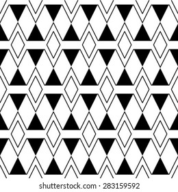 Vector seamless pattern. Abstract stylish background.