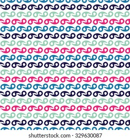 Vector seamless pattern. Abstract stylish background with stylized comma.