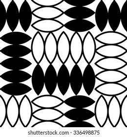 Vector seamless pattern. Abstract stylish background.