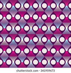 Vector seamless pattern. Abstract stylish background with stylized petal.