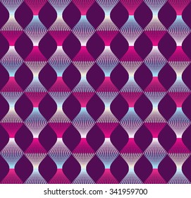 Vector seamless pattern. Abstract stylish background with stylized petal.
