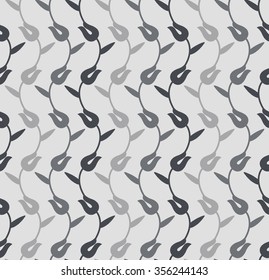 Vector seamless pattern. Abstract stylish background with stylized petals. Minimalist graphic print