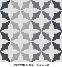 Vector seamless pattern. Abstract stylish background with stylized petals. Minimalist graphic print