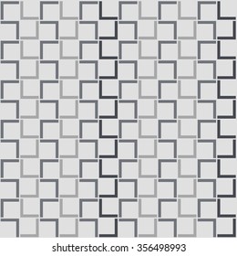 Vector seamless pattern. Abstract stylish background with stylized petals. Minimalist graphic print