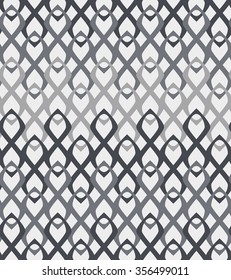 Vector seamless pattern. Abstract stylish background with stylized petals. Minimalist graphic print