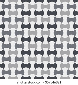 Vector seamless pattern. Abstract stylish background with stylized petals. Minimalist graphic print