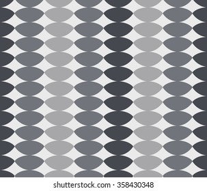 Vector seamless pattern. Abstract stylish background with stylized petals. Minimalist graphic print