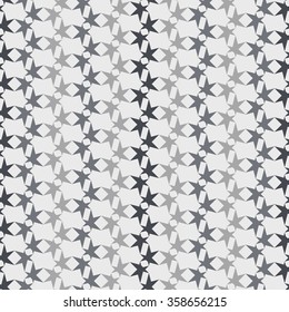 Vector seamless pattern. Abstract stylish background with stylized petals. Minimalist graphic print
