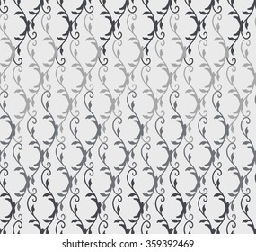 Vector seamless pattern. Abstract stylish background with stylized petals. Minimalist graphic print