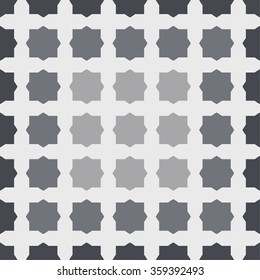 Vector seamless pattern. Abstract stylish background with stylized petals. Minimalist graphic print