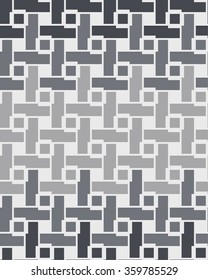 Vector seamless pattern. Abstract stylish background with stylized petals. Minimalist graphic print