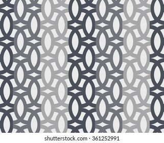 Vector seamless pattern. Abstract stylish background with stylized petals. Minimalist graphic print