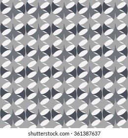 Vector seamless pattern. Abstract stylish background with stylized petals. Minimalist graphic print