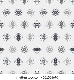 Vector seamless pattern. Abstract stylish background with stylized petals. Minimalist graphic print