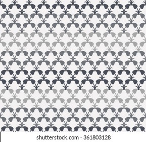 Vector seamless pattern. Abstract stylish background with stylized petals. Minimalist graphic print