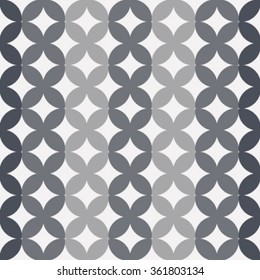 Vector seamless pattern. Abstract stylish background with stylized petals. Minimalist graphic print