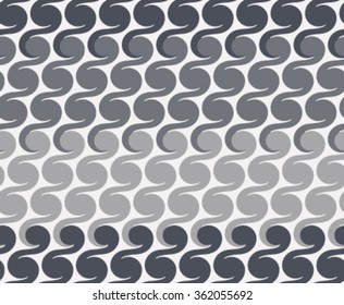 Vector seamless pattern. Abstract stylish background with stylized petals. Minimalist graphic print