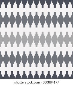 Vector seamless pattern. Abstract stylish background with stylized petals. Minimalist graphic print