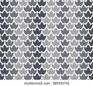 Vector seamless pattern. Abstract stylish background with stylized petals. Minimalist graphic print