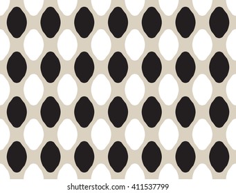Vector seamless pattern. Abstract stylish background with stylized petals. Minimalist graphic print